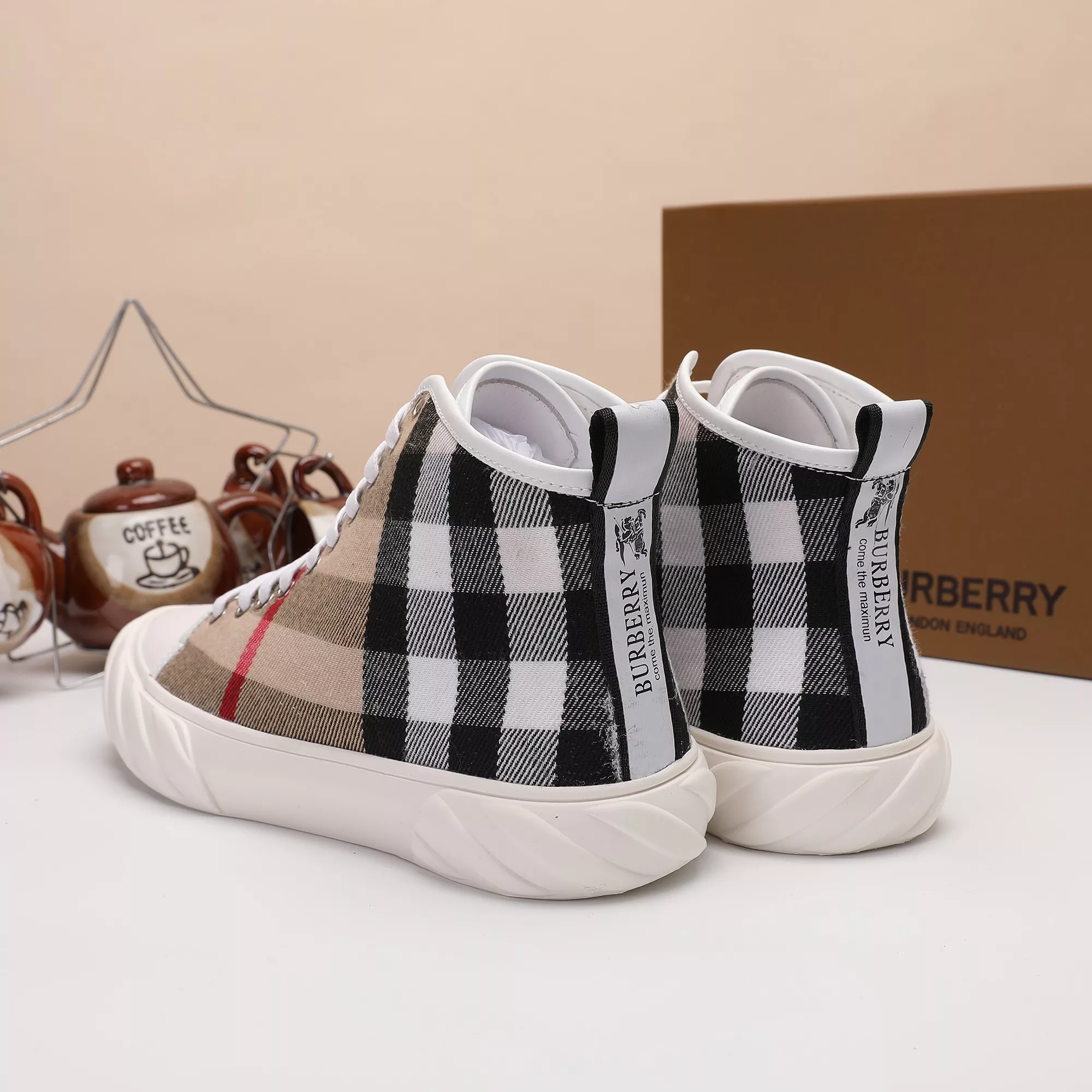 burberry high tops chaussures pour homme s_12740613